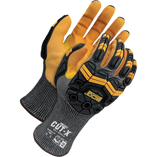 Cut-X&reg; Cut-Resistant Touchscreen Impact Gloves, 13, Foam Nitrile Palm, Elastic Cuff TGS INDUSTRIEL
