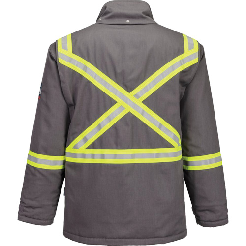 Bizflame&reg; 88/12 Insulated Winter Parka, Grey, Small TGS INDUSTRIEL