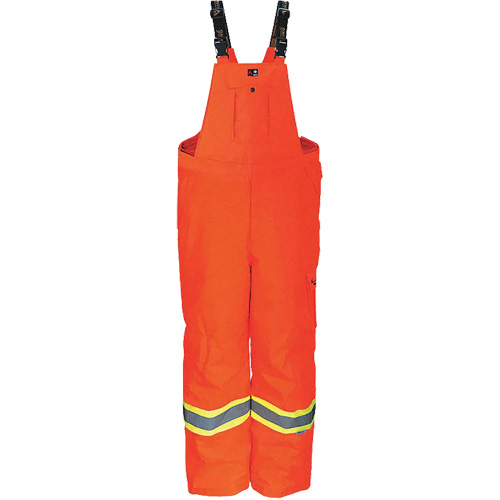 Heavy-Duty FR-Treated Journeyman 300D Trilobal Rip-Stop Coveralls, Polyester, Small, High Visibility Orange TGS INDUSTRIEL
