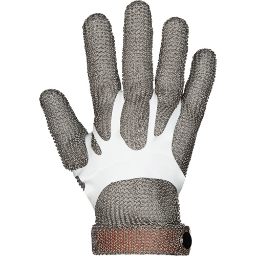 MMG Food Safe Metal Chainmail Gloves, Size 2X-Small, Stainless Steel Shell, ASTM ANSI Level A9 TGS INDUSTRIEL