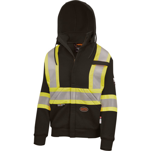 Heavyweight Safety Hoodie, Women's, X-Small, Black TGS INDUSTRIEL