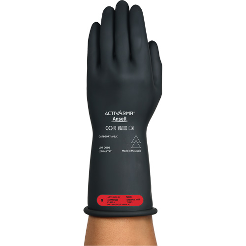 ActivArmr&reg; RIG R011BUL Ultra-Lightweight Electrical Insulated Gloves, ASTM Class 0, Size 8, 11" L TGS INDUSTRIEL