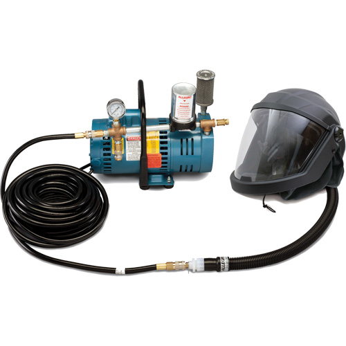 1-Worker DEFENDER Supplied Air Shield & Helmet System TGS INDUSTRIEL