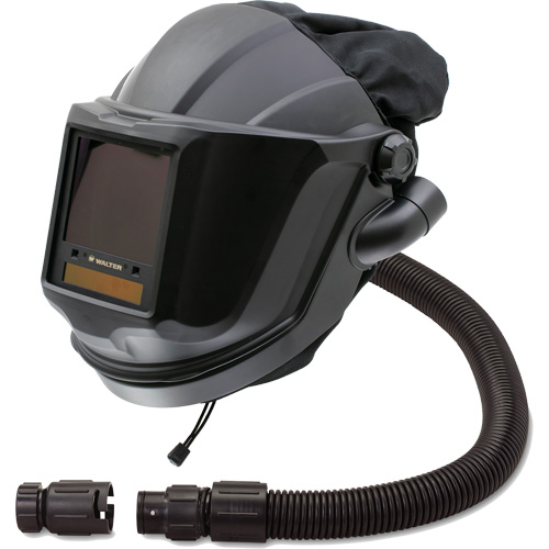 MAXSHIELD&reg; Supplied Air Respirator Shield & Flip-Front Welding with ADF Lens & Cooler, Universal, Facepiece TGS INDUSTRIEL