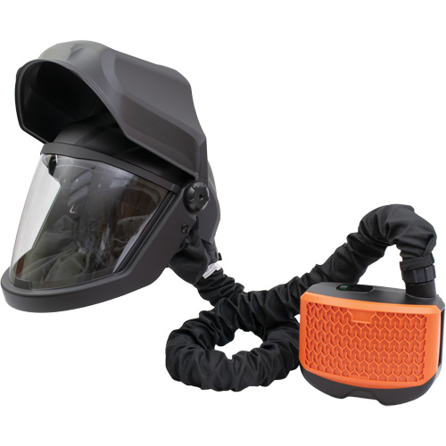 PEAKAIR DEFENDER Visor with Flip-Front & X90VX Blower Kit, Facepiece Respirator/Welding Helmet, Lithium-Ion Battery TGS INDUSTRIEL