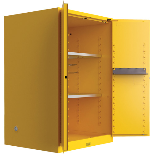 Armoire de s&eacute;curit&eacute; pour produits inflammables Utili-Guard+, 90 gal., 2 Porte(s), 43" La x 65" h x 37" p TGS INDUSTRIEL