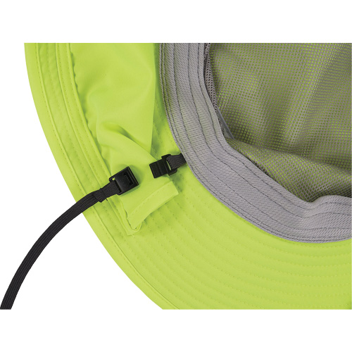 Chapeau de garde forestier 8934 Chill-Its avec prot&egrave;ge-nuque, petit/moyen, Lime haute visibilit&eacute; TGS INDUSTRIEL