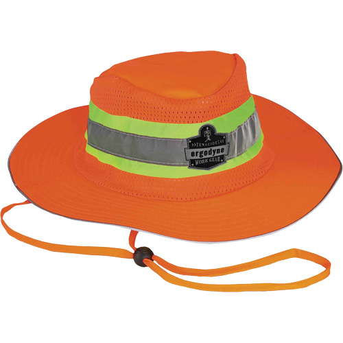 Chapeau de soleil de garde forestier GloWear 8935, 2T-grand/3T-grand, Orange haute visibilit&eacute;, Polyester TGS INDUSTRIEL