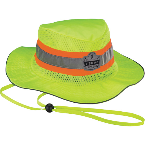 Chapeau de soleil de garde forestier GloWear 8935, grand/tr&egrave;s-grand, Jaune lime haute visibilit&eacute;, Polyester TGS INDUSTRIEL