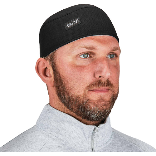 Chill-Its 6630 High-Performance Skull Cap with Terry Cloth Sweatband, Black TGS INDUSTRIEL