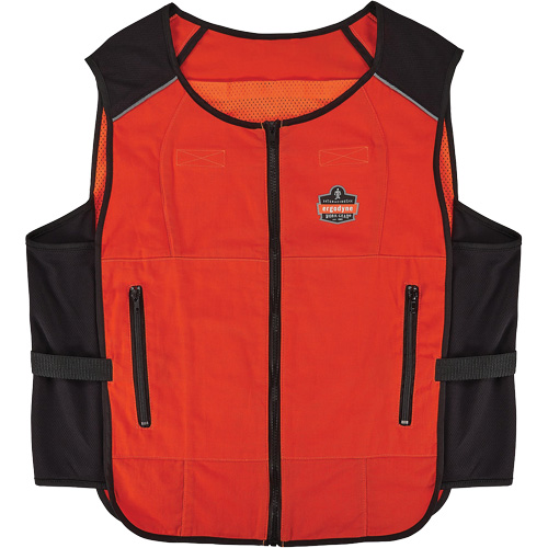 Veste de refroidissement &agrave; changement de phase l&eacute;g&egrave;re Chill-Its 6255 (veste seulement), Grand/T-Grand, Orange TGS INDUSTRIEL