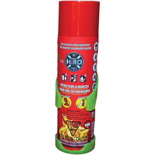 Hero 911 PFAS-Free Fire Extinguisher, ACK, 500 ml Capacity TGS INDUSTRIEL