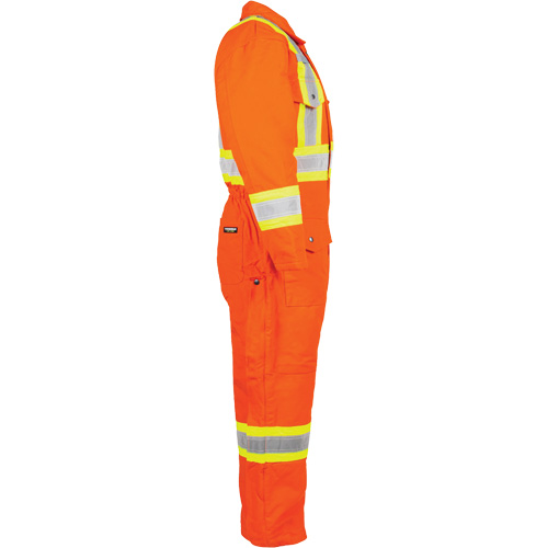 High-Visibility Lined Canvas Overalls, 2X-Large, High Visibility Orange TGS INDUSTRIEL