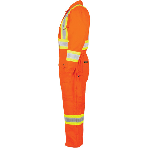 High-Visibility Lined Canvas Overalls, 2X-Large, High Visibility Orange TGS INDUSTRIEL