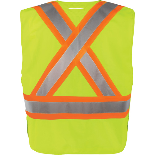 High-Visibility 5-Point Tear Away Vest, High Visibility Orange, Medium/Small, Polyester TGS INDUSTRIEL