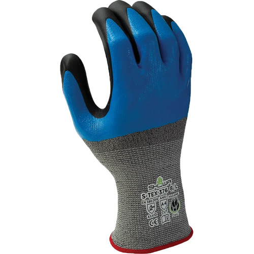 376 Cut-Resistant Gloves, 6/Small, Nitrile/Foam Nitrile Coating, 13 Gauge, Polyester/Stainless Steel Shell TGS INDUSTRIEL