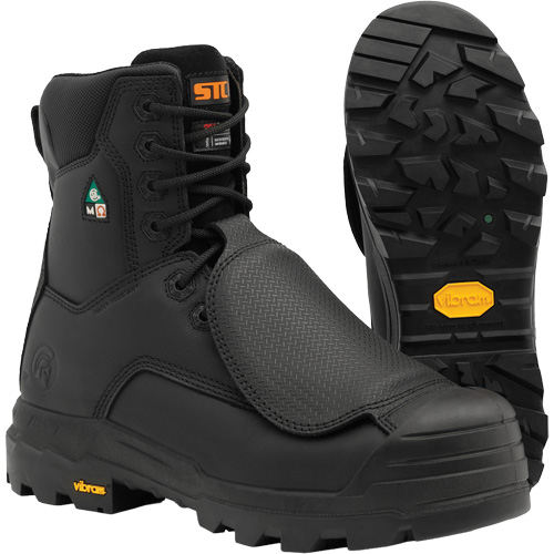 Bottes de travail Vulcan avec protecteur m&eacute;tatarsien &agrave; l'ext&eacute;rieur, Cuir, Taille 6, Imperm&eacute;able TGS INDUSTRIEL
