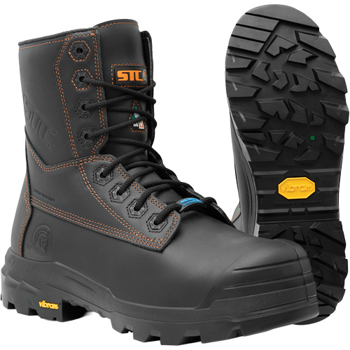 Bottes de travail Metpro Flex avec protecteur m&eacute;tatarsien, Cuir, Taille 8, Imperm&eacute;able TGS INDUSTRIEL