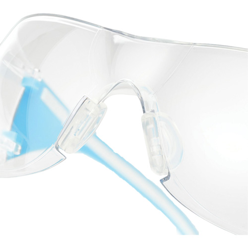 Adapt Lite Blue/White Safety Glasses, Clear Lens, Anti-Fog/Anti-Scratch, ANSI Z87+/Meets/Exceeds CSA Z94.3 TGS INDUSTRIEL
