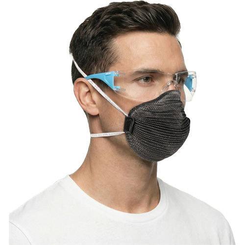 Adapt Lite Blue/White Safety Glasses, Clear Lens, Anti-Fog/Anti-Scratch, ANSI Z87+/Meets/Exceeds CSA Z94.3 TGS INDUSTRIEL