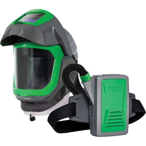 Masque de respirateur Z-Link avec joint de visage, visi&egrave;re & montage &agrave; ceinture, Respirateur &agrave; masque/Masque de soudage, Pile Lithium-ion TGS INDUSTRIEL