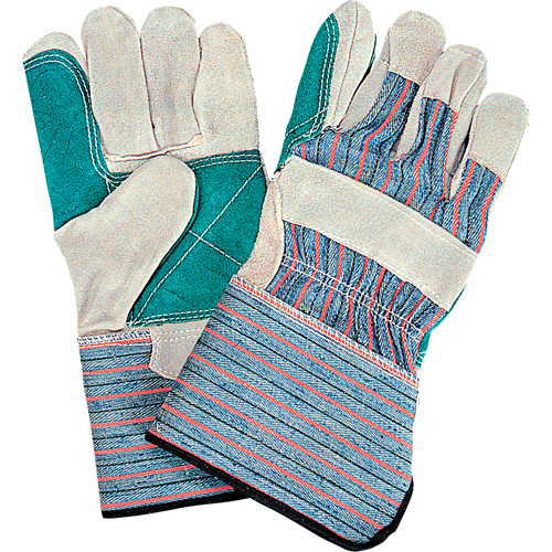 Standard Quality Double Palm Fitters Glove, Large, Split Cowhide Palm, Cotton Inner Lining TGS INDUSTRIEL