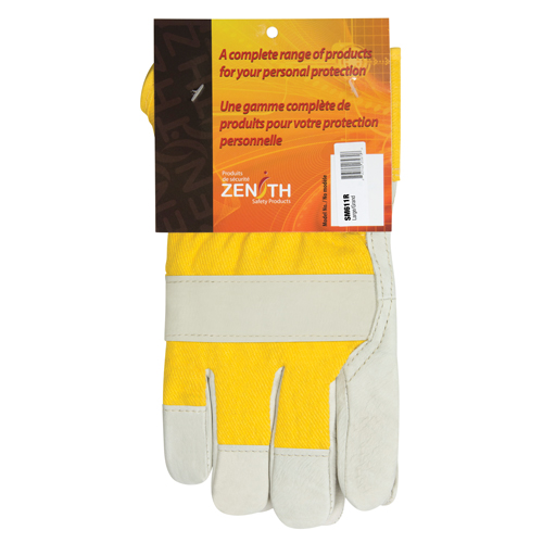 Gant pour ajusteur doubl&eacute;s pour l'hiver r&eacute;sistant &agrave; l'abrasion, Grand, Paume en Cuir fleur de vache, Doublure en Molleton de mousse TGS INDUSTRIEL