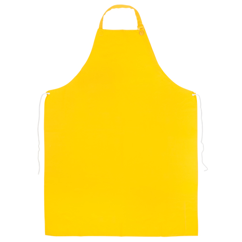 PVC Apron, PVC, Yellow, 35" W x 45" L TGS INDUSTRIEL