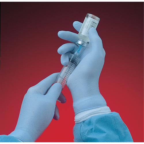 N-Dex&reg; 6005PF Gloves, Medium, Nitrile, 4-mil, Powder-Free, Blue TGS INDUSTRIEL