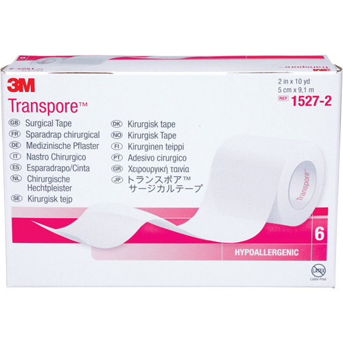 Transpore Surgical Tape, Class 1, 30' L x 2" W TGS INDUSTRIEL