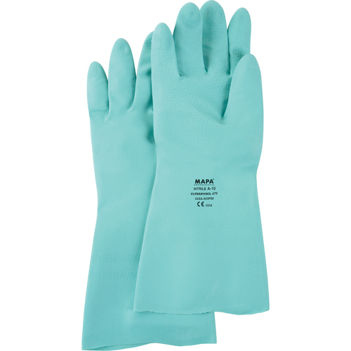 Gants &agrave; prise &agrave; motif en Z StanSolv, Taille 6/T-petit, 13" lo, Nitrile, 15 mils TGS INDUSTRIEL
