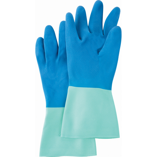 Gants Protector, Taille Grand/8/8,5, 13" lo, Nitrile/Latex de caoutchouc, Doublure en Ouat&eacute;e, 28 mils TGS INDUSTRIEL