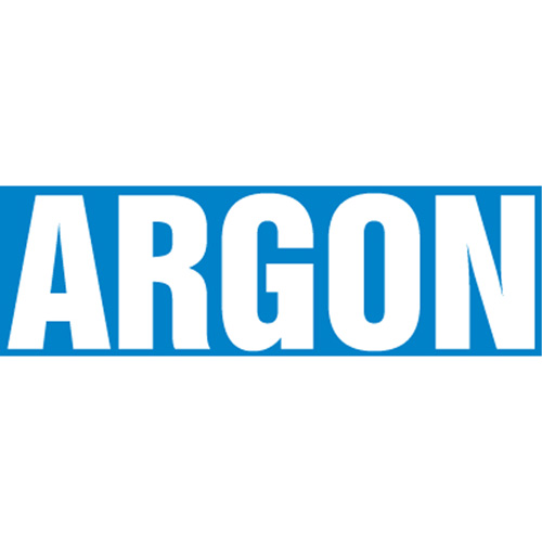 Marqueurs de tuyau "Argon", Autocollant, 2-1/2" h x 12" la, Blanc/bleu TGS INDUSTRIEL