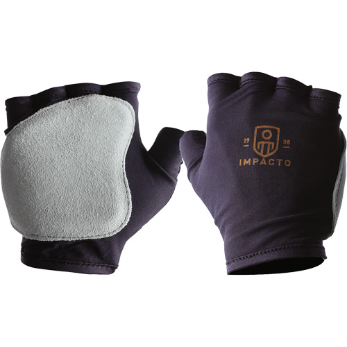 Gants antichocs sans doigts, main gauche, T-petit, Paume en Cuir refendu, Poignet &agrave; enfiler TGS INDUSTRIEL