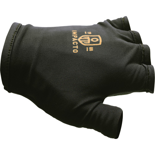 Gants antichocs sans doigts, main gauche, T-petit, Paume en Cuir refendu, Poignet &agrave; enfiler TGS INDUSTRIEL
