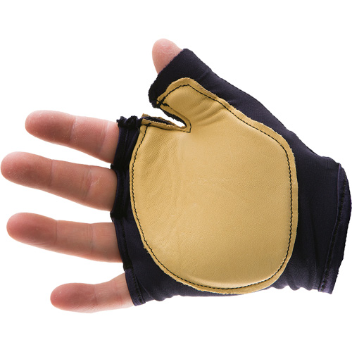 Anti-Impact Tool Grip Fingerless Left-Hand Glove, Size X-Small, Grain Leather Palm TGS INDUSTRIEL