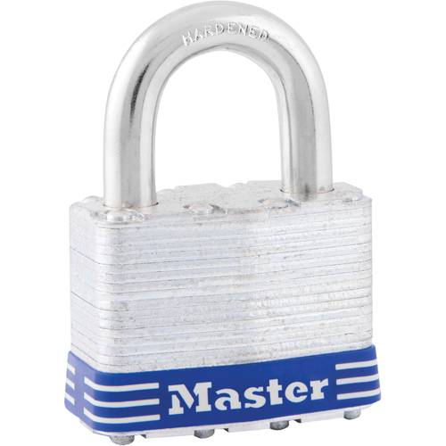 Laminated Padlock, Silver, Keyed Alike, Laminated Steel, 2" Width TGS INDUSTRIEL