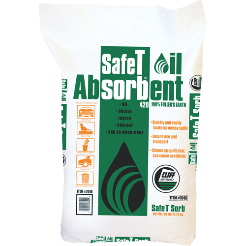 Absorbant pour huile de premi&egrave;re qualit&eacute; Safe T Sorb TGS INDUSTRIEL