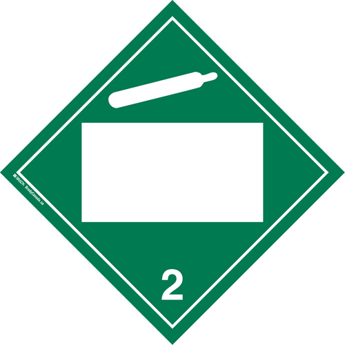 Plaque-&eacute;tiquette TMD gaz non toxique, Plastique TGS INDUSTRIEL