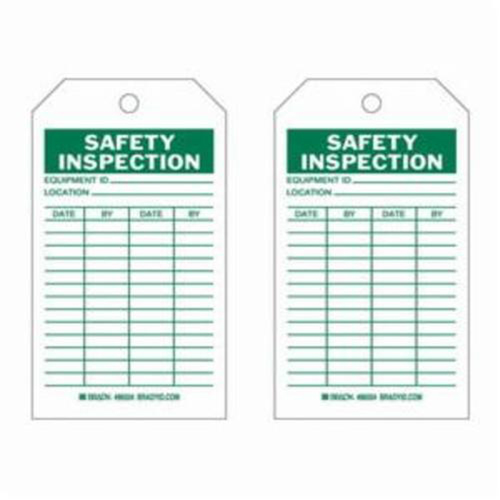 &eacute;tiquettes d'inspection de s&eacute;curit&eacute;, Polyester, 4" la x 7" h, Anglais TGS INDUSTRIEL