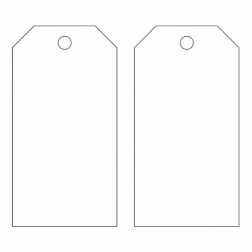 Blank Self-Laminating Accident Prevention Tags, Metal, 3" W x 5-3/4" H TGS INDUSTRIEL