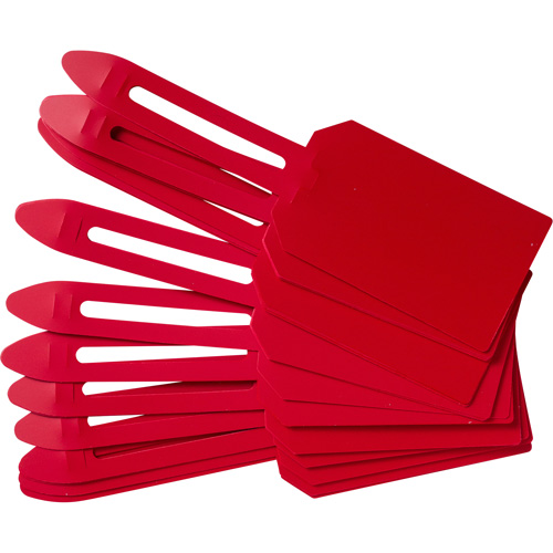 &eacute;tiquettes de cadenassage vierges en plastique, Plastique, 3-1/4" la x 5-4/5" h, Vierge TGS INDUSTRIEL