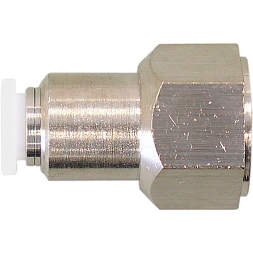 Topfit Female Threaded Straight Connector Fitting, 1/2" Dia, Polymer TGS INDUSTRIEL