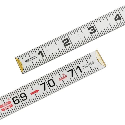 Red End&reg; Flat Reading Rule, 6' L, Wood TGS INDUSTRIEL