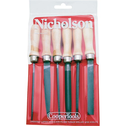 Assortiments de 6 limes de style am&eacute;ricain, 6 pi&egrave;ces TGS INDUSTRIEL