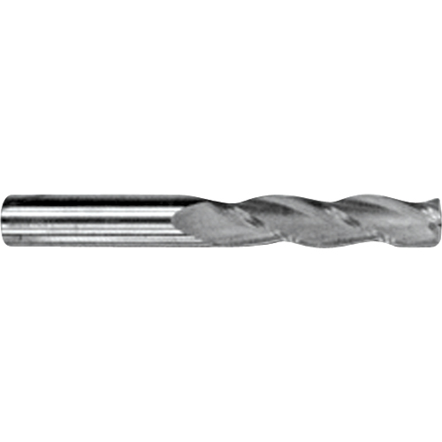 Fraise en bout extra longue, 1/4" dia., 4 cannelures, Carbure TGS INDUSTRIEL