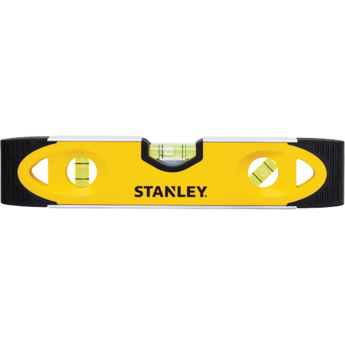 Shock-Resistant Torpedo Level, 9" L, Aluminum, 3 Vials, Magnetic TGS INDUSTRIEL