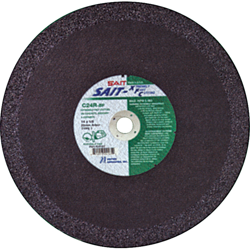 C24R Concrete High Speed Cut-Off Wheel, 12" x 1/8", 1" Arbor, Type 1, Aluminum Oxide, 6300 RPM TGS INDUSTRIEL