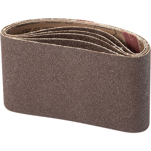 Portable Abrasive Belt, 3" W x 21" L, Aluminum Oxide, 100 Grit TGS INDUSTRIEL