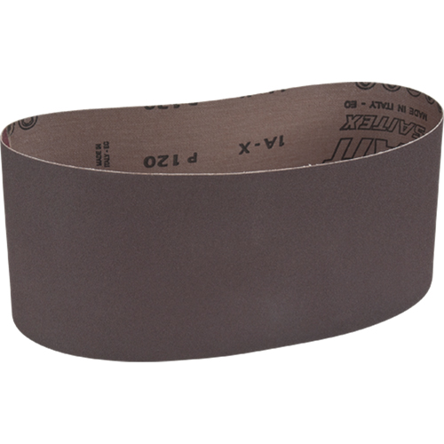 Portable Abrasive Belt, 4" W x 24" L, Aluminum Oxide, 120 Grit TGS INDUSTRIEL